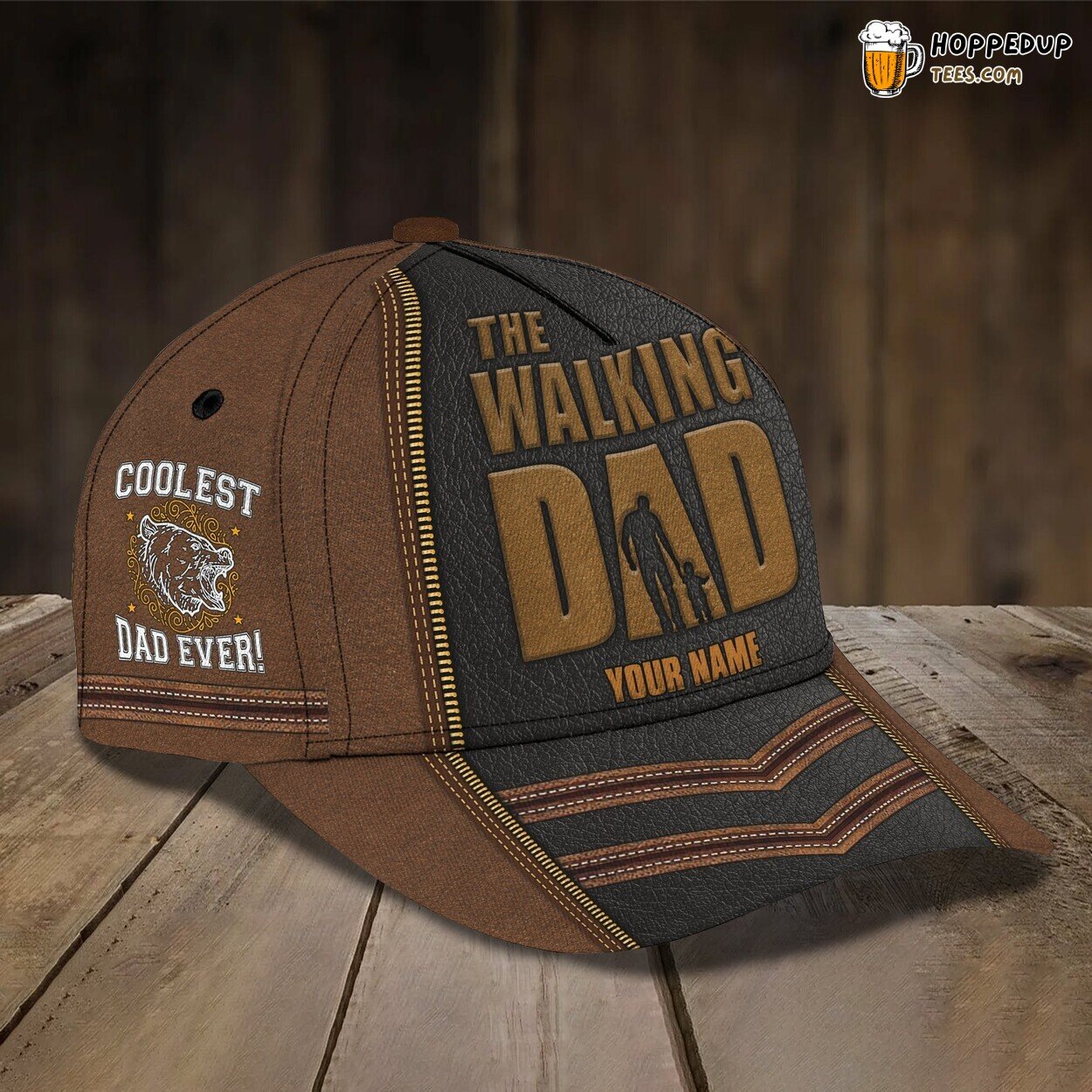 World’s Best Dad 3D Classic Cap Personalized Name Celebration Edition