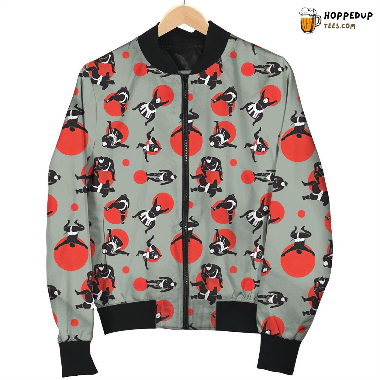 Wrestling Lover’s Dream Winter Bomber Jacket Competitive Passion Art