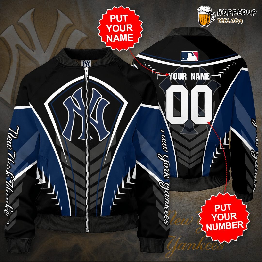 Yankees Customizable Name & Number MLB Premium Bomber Jacket