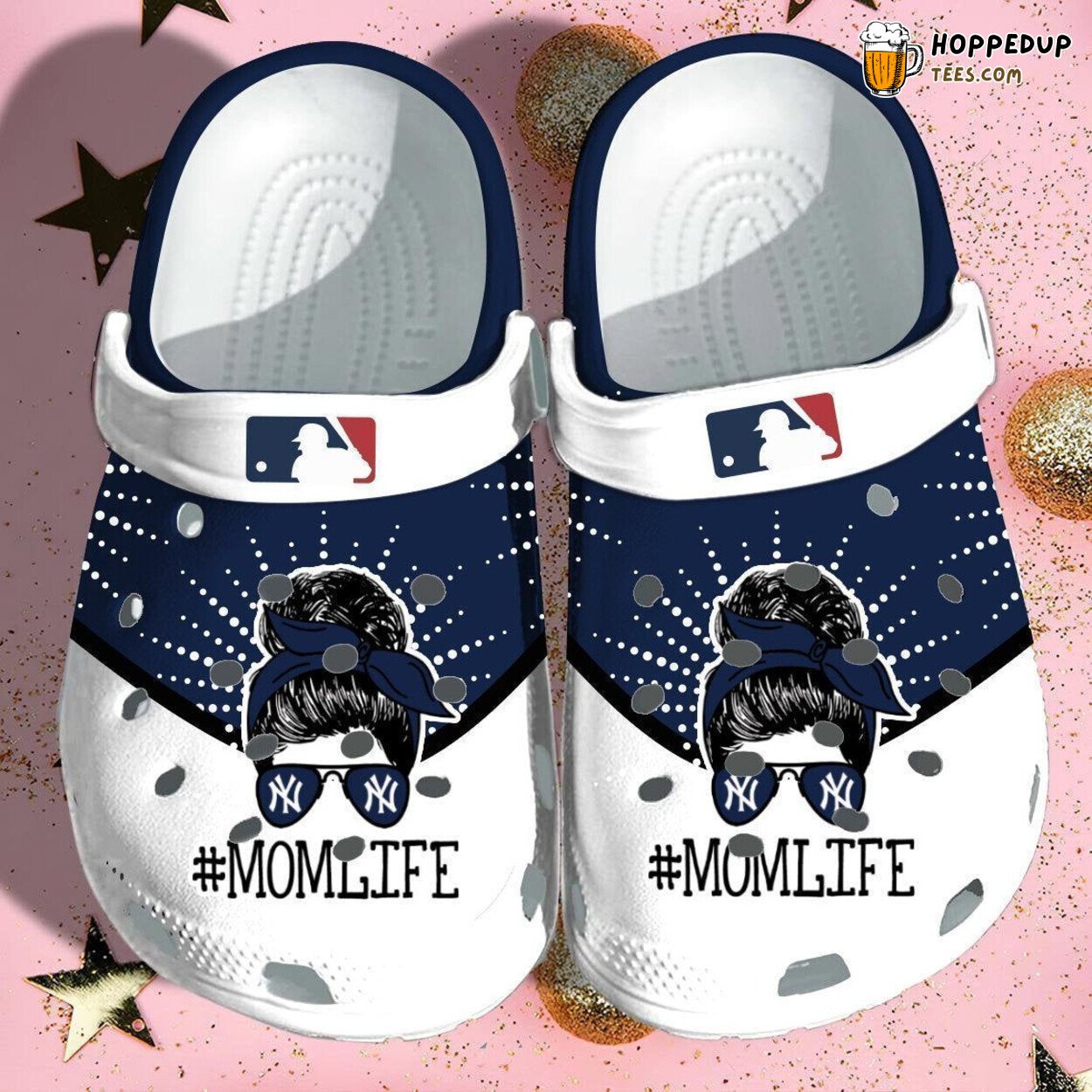 Yankees Mom Life Fans Gift Rubber Comfortable Clog Shoes Unique