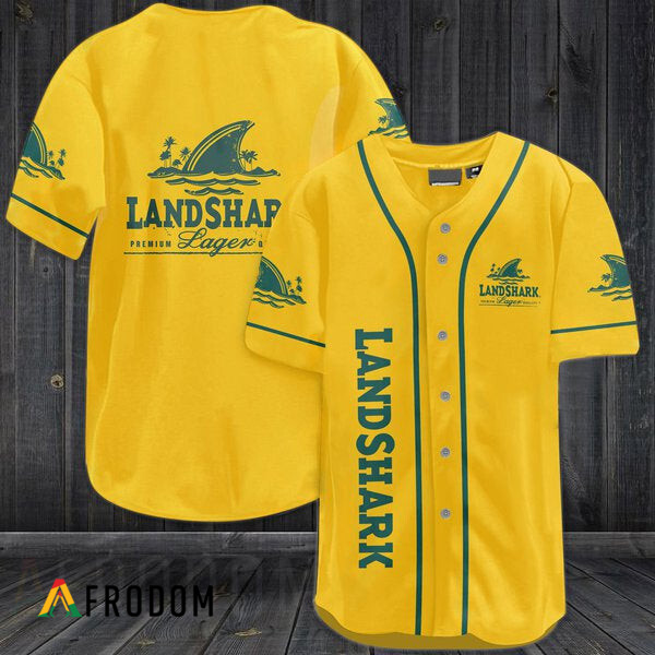 Yellow Baseball Jersey Landshark Lager HU