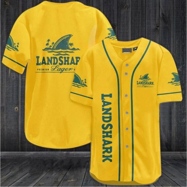 Yellow Landshark Lager Love Beer Baseball Jersey HU