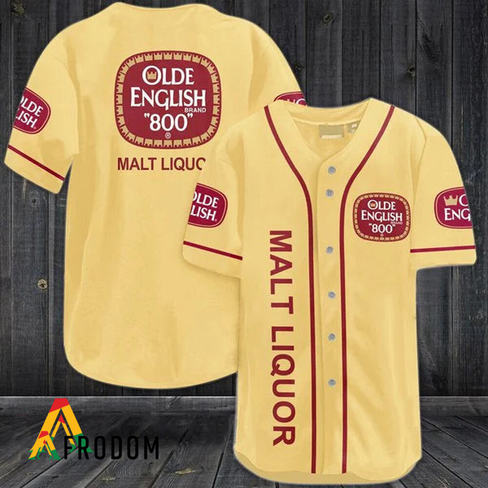 Yellow Olde English 800 Beer Jersey HU