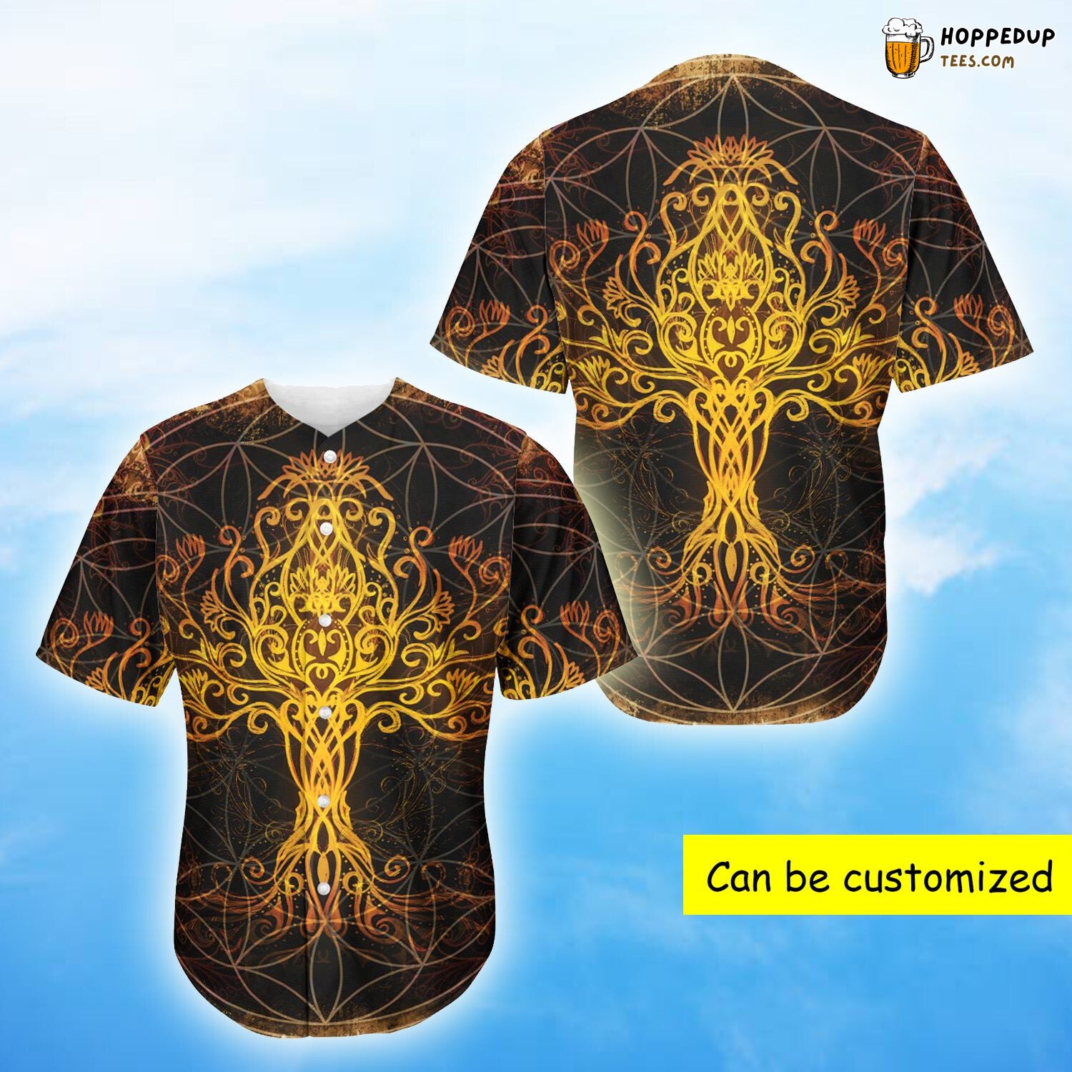 Yggdrasil Tree Of Life Baseball Tee Jersey Shirts 3D