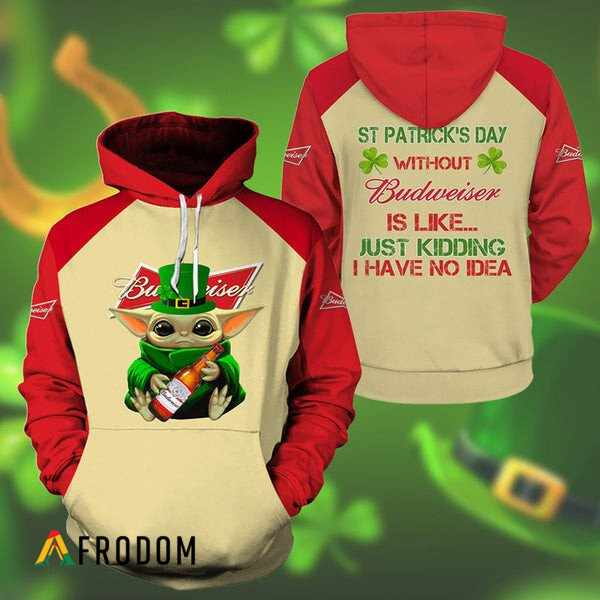 Yoda Budweiser St Patrick Day Hoodie HU