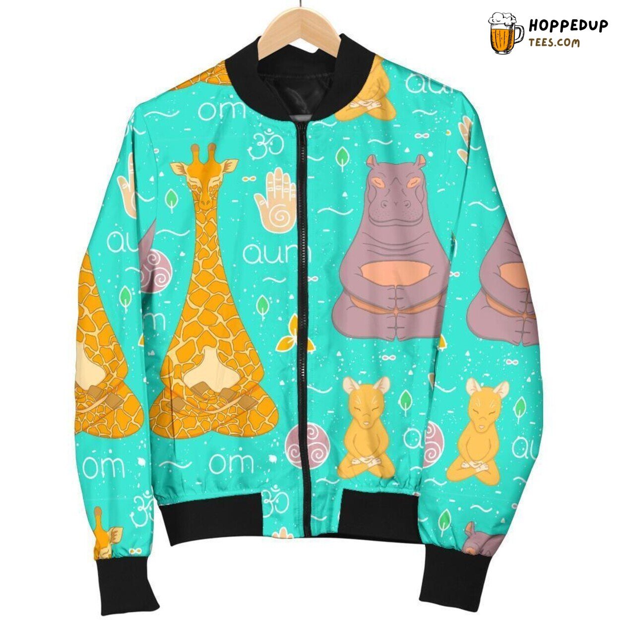 Yoga Meditation Tranquility Art Men’s Bomber Jacket Peaceful Design Statement