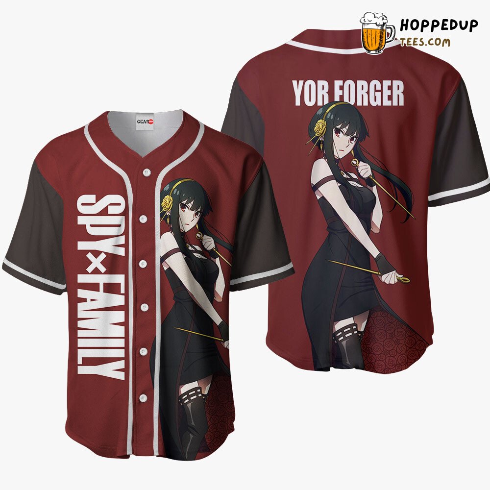Yor Forger Distinctive Style Anime Baseball Jersey Unique Design Collection Yor Forger Distinctive Style Anime Baseball Jersey Unique Design Collection