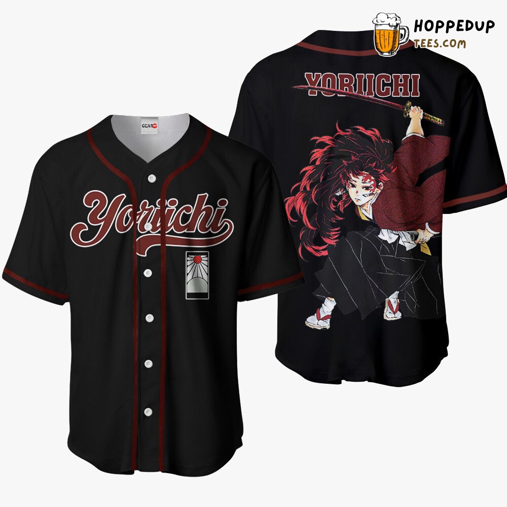 Yoriichi Distinctive Anime Baseball Jersey Shirt Unique Collection Design