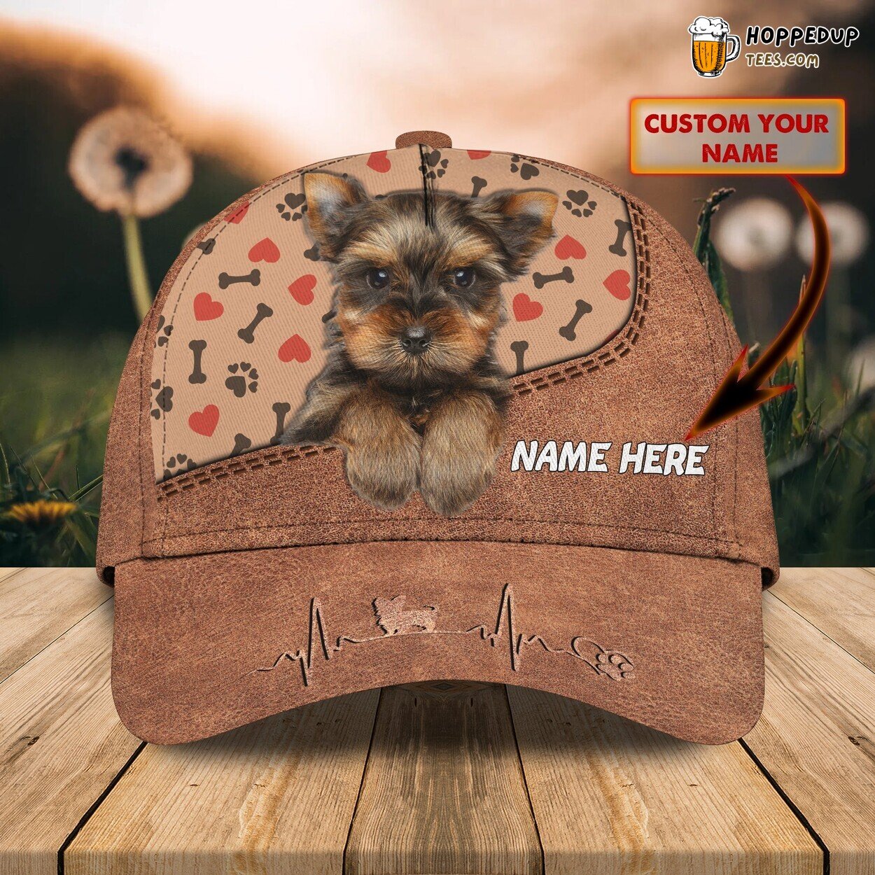 Yorkie Cute Design Classic 3D Cap Unique Authentic Premium Edition Series Look