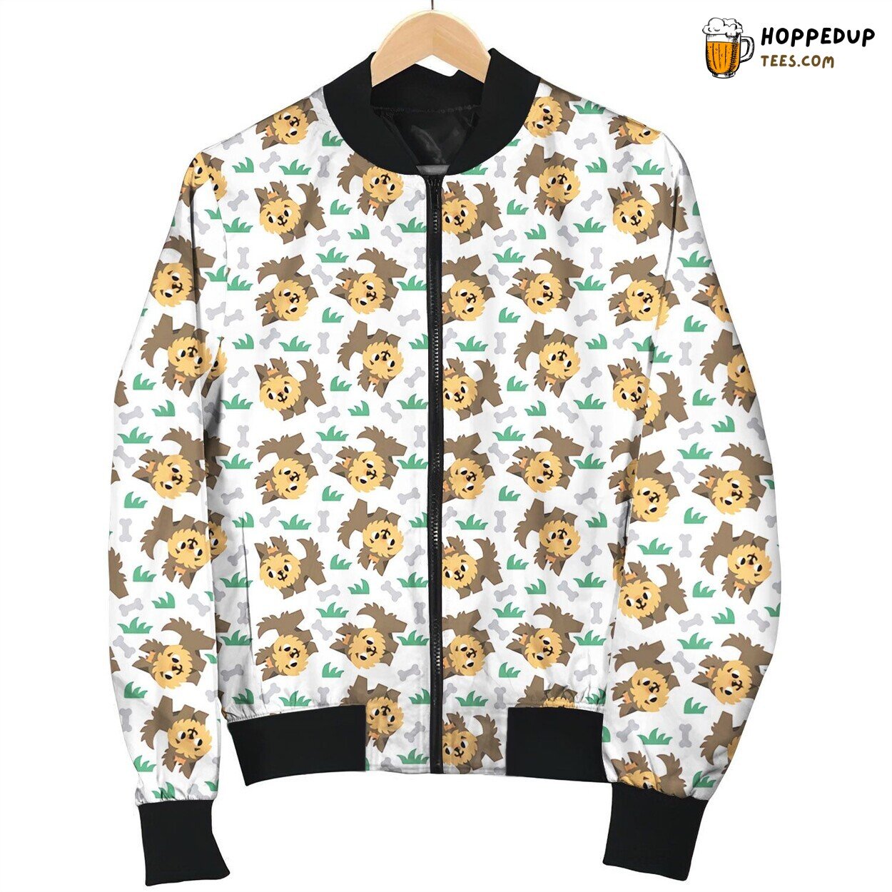 Yorkie Cute Moments Winter Bomber Jacket Adorable Canine Chic