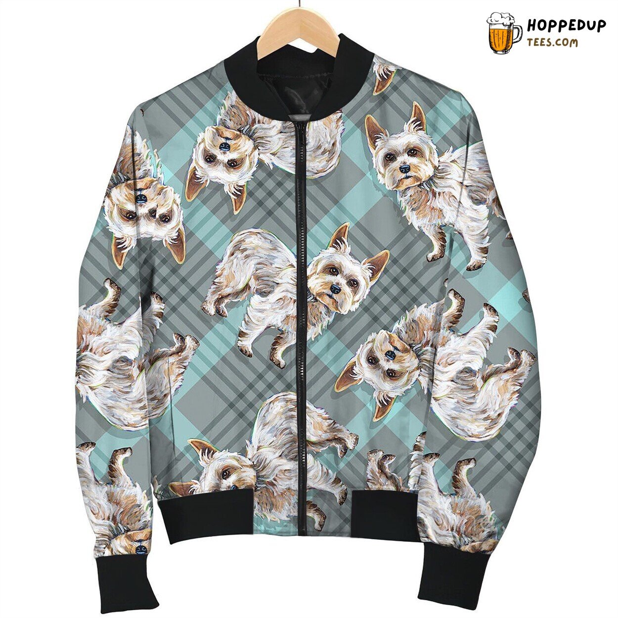Yorkshire Line Pattern Bomber Jacket