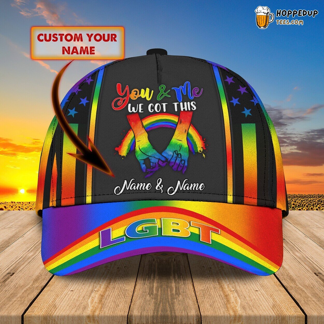 You Me Got This LGBT Lover Personalized Name Cap Special Design Hat
