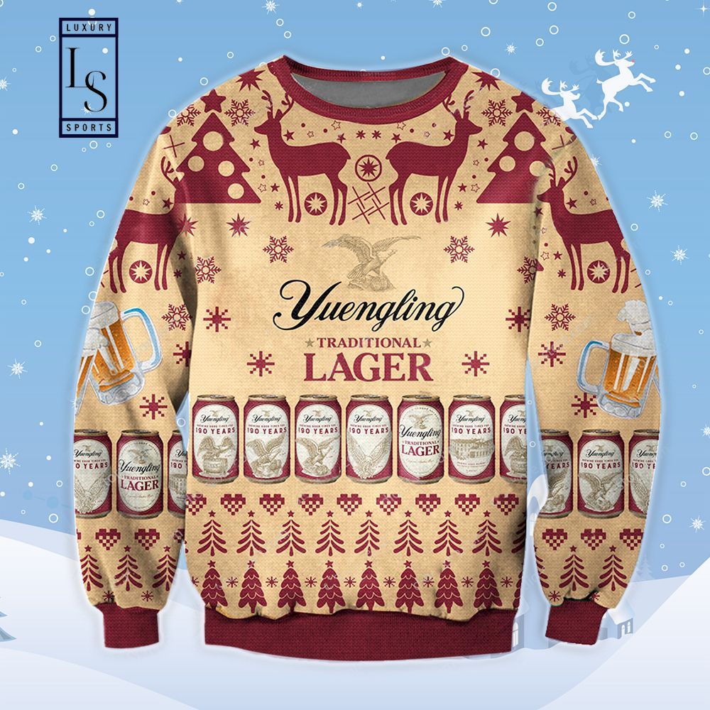 Yuengling Traditional Lager Ugly Christmas Sweater HU