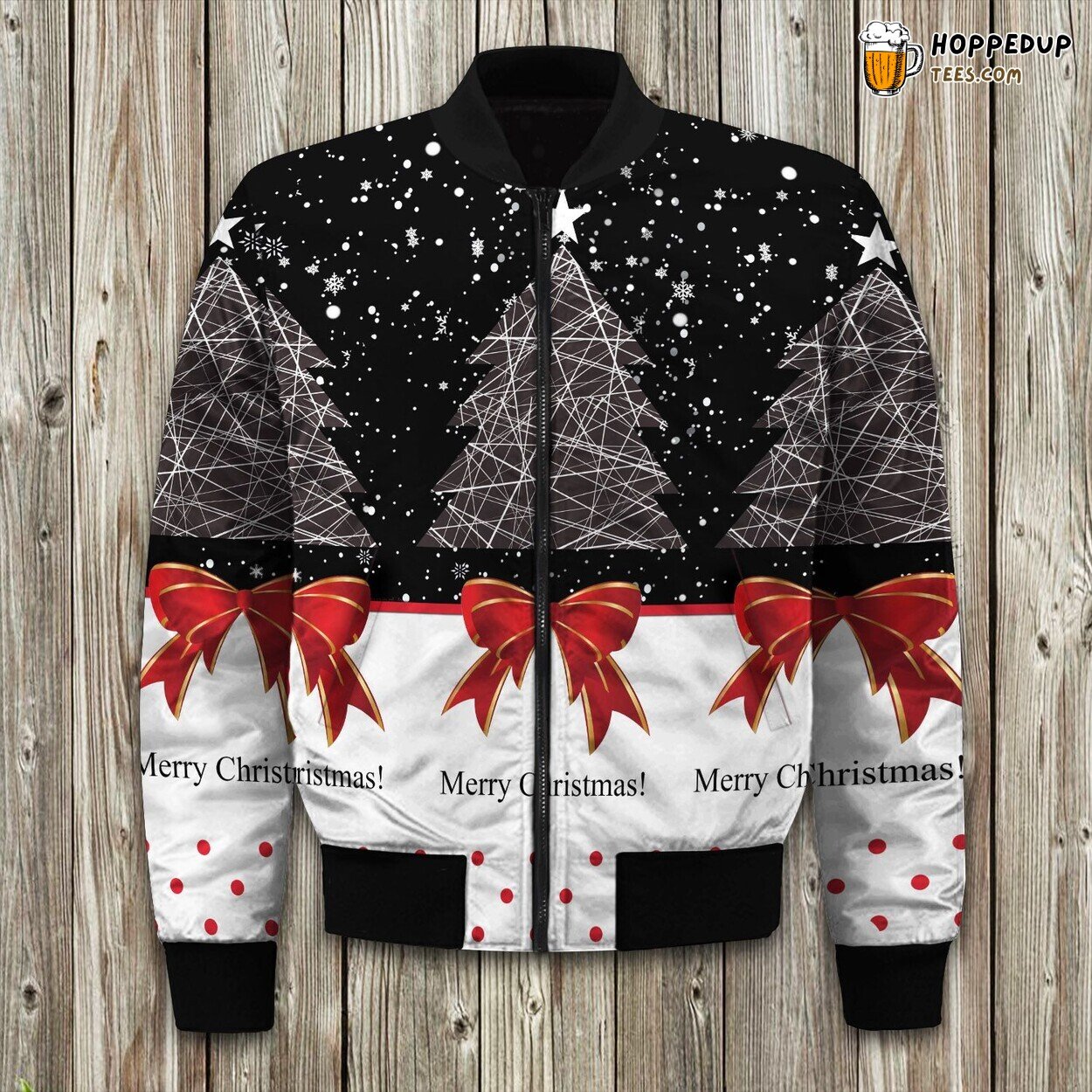 Yuletide Merry Christmas Vibe Winter Bomber Jacket Premium Series