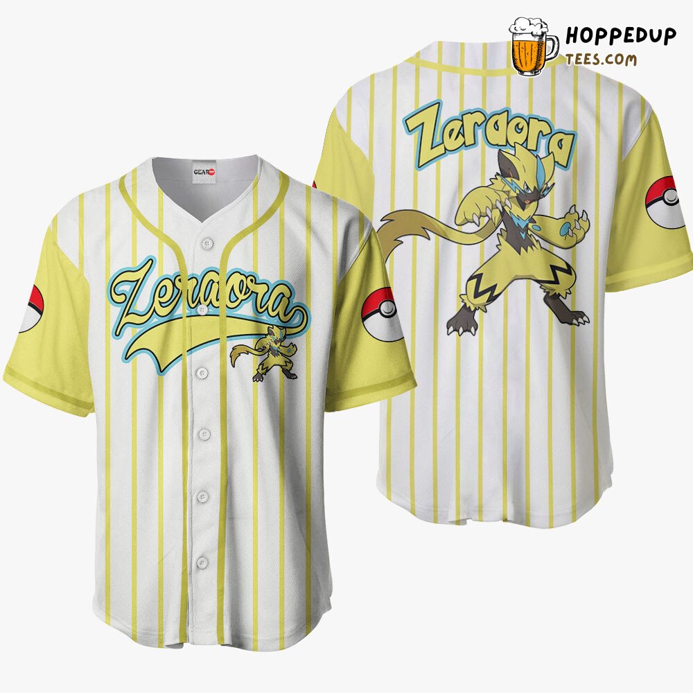 Zeraora Unique Design Baseball Jersey Collection Edition Distinctive Style Zeraora Unique Design Baseball Jersey Collection Edition Distinctive Style