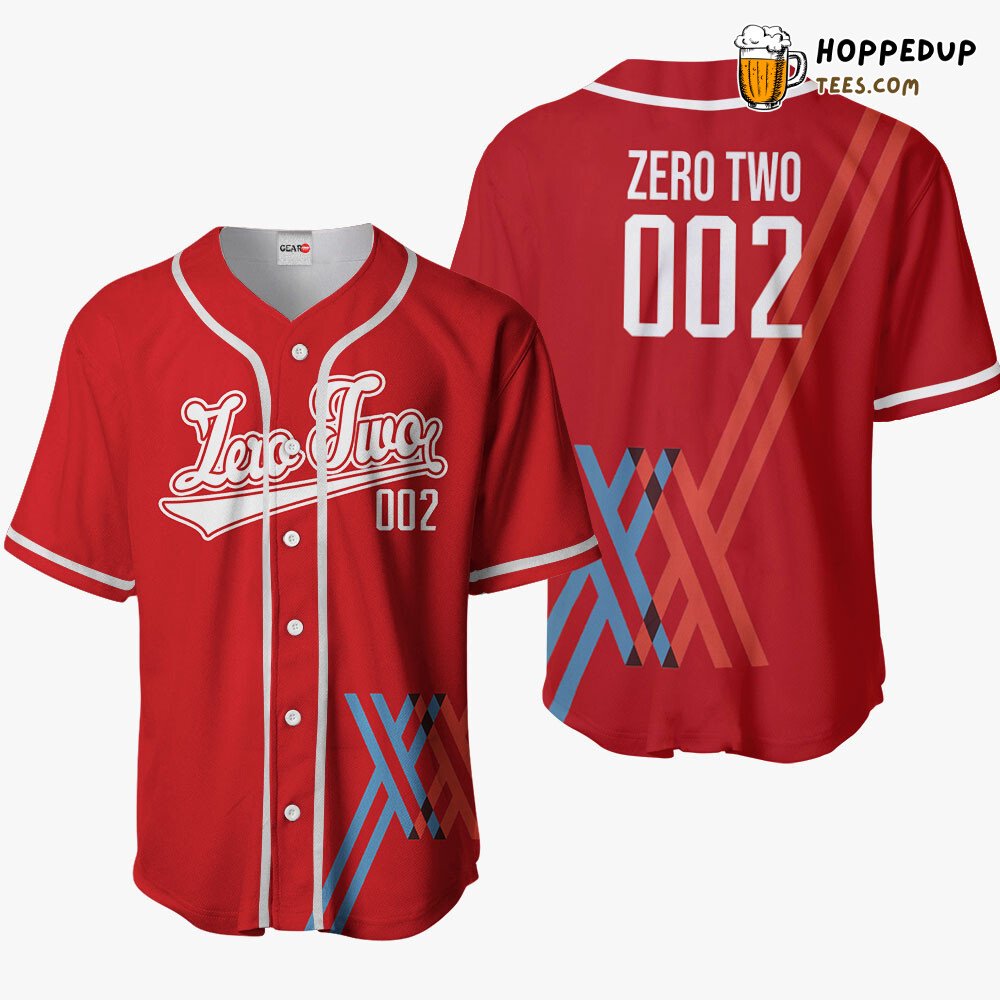 Zero Two Distinctive Anime Baseball Jersey Shirt Unique Edition Theme