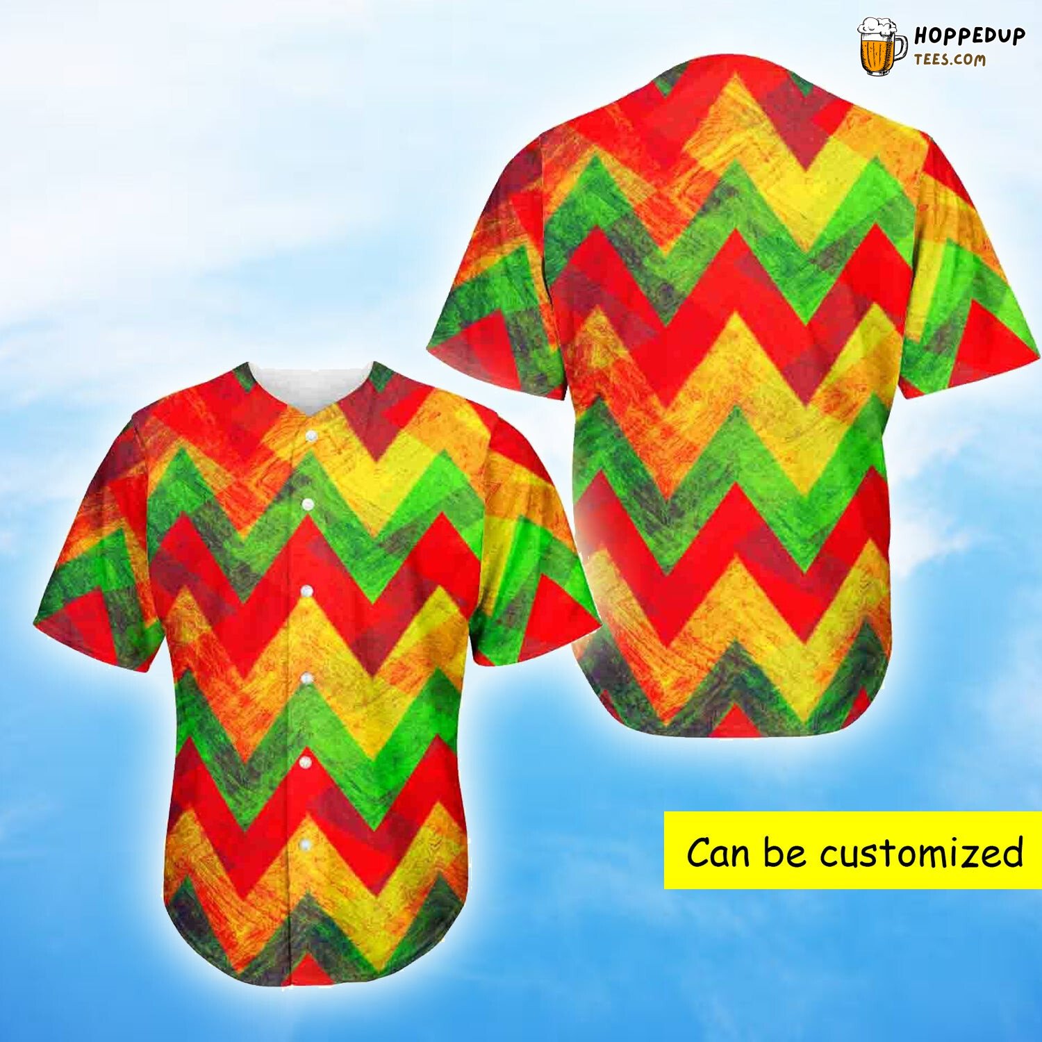 Zigzag Reggae Pattern Baseball Tee Jersey Shirt Printed 3D Zigzag Reggae Pattern Baseball Tee Jersey Shirt Printed 3D