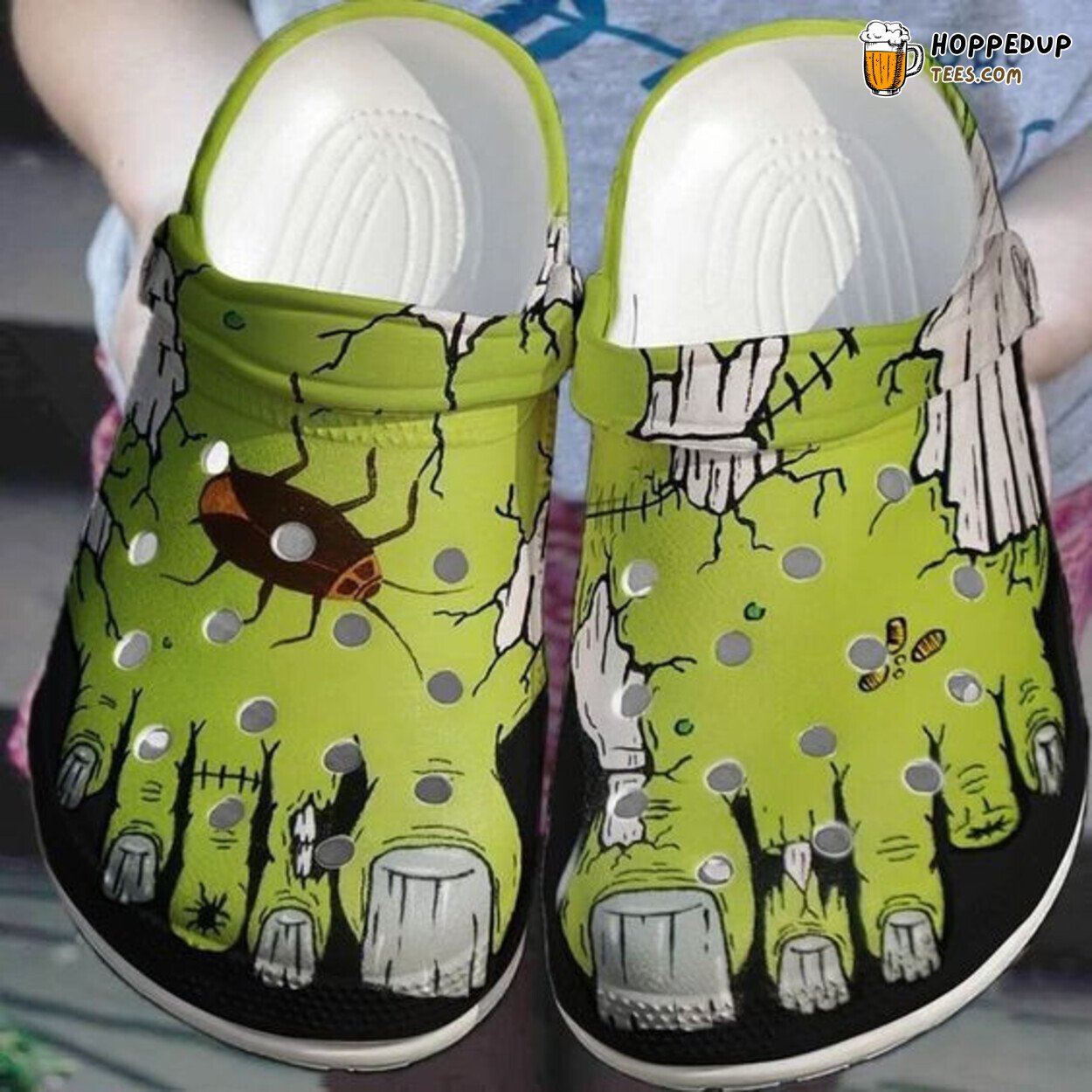 Zombie Feet Mens Womens Classic Water Comfy Rubber Clog Shoes